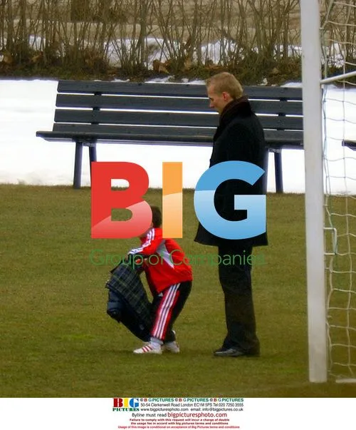 David Beckham and Kids in Milan