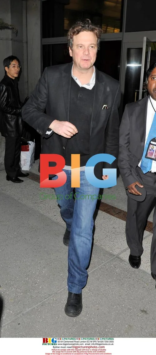 Colin Firth Arriving at LAX