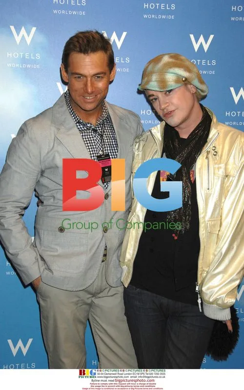 Chris Norman and Ritchie Rich Backstage at NYFW