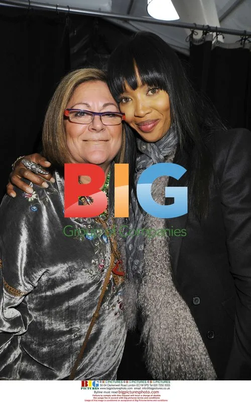 Fern Mallis and Naomi Campbell Backstage at NYFW