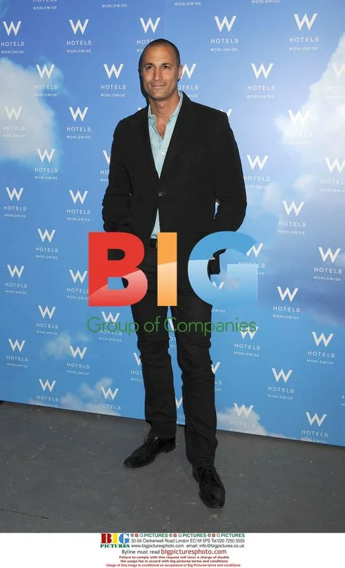 Nigel Barker backstage at MBFW