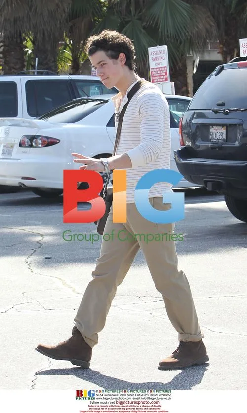 Nick Jonas and Brother Out in California
