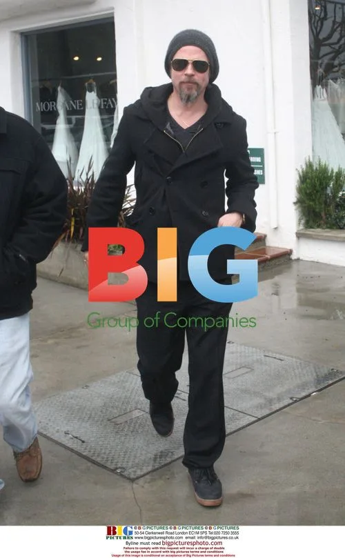 Brad Pitt Spotted Shopping with Friend