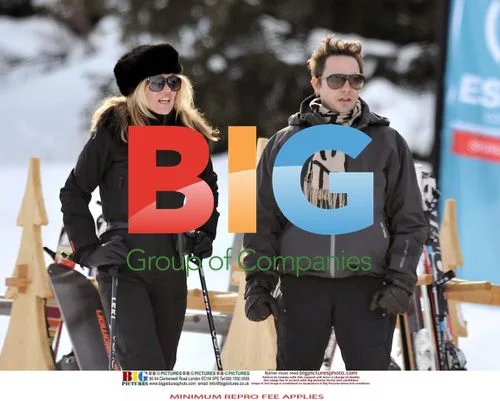 Kate Moss and Jamie Hince Ski in France