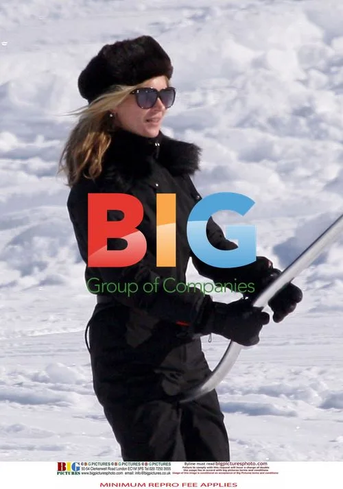 Kate Moss and Jamie Hince at Ski Resort in France