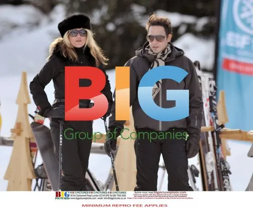 Kate Moss and Jamie Hince at Ski Resort