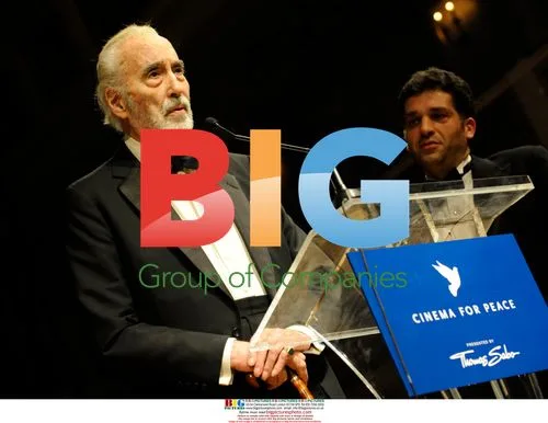 Sir Christopher Lee at Cinema For Peace Gala