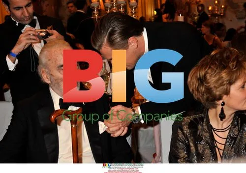 Sir Christopher Lee & Leonardo DiCaprio at Cinema For Peace Gala