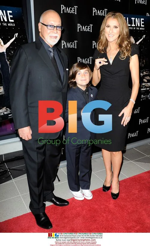 Celine Dion, Rene-Charles & Rene Angelil at 'Celine: Through the Eyes of the World' Premiere