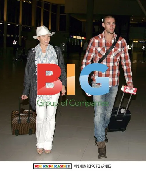 Dannii Minogue and Kris Smith Leave Cape Town