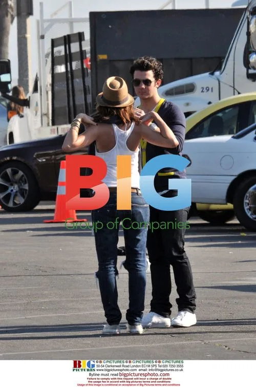 Jonas Brothers Play Football on Set