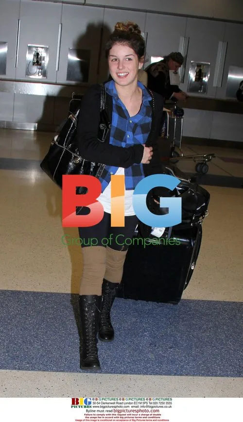Shenae Grimes at JFK Airport