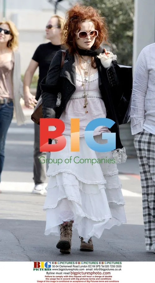 Helena Bonham Carter Shopping in Malibu
