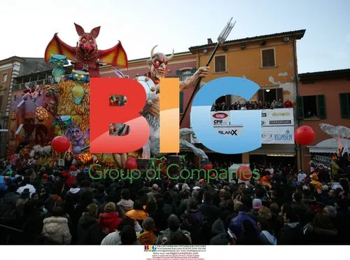 Ursula Andress at Carnival in Ferrara, Italy