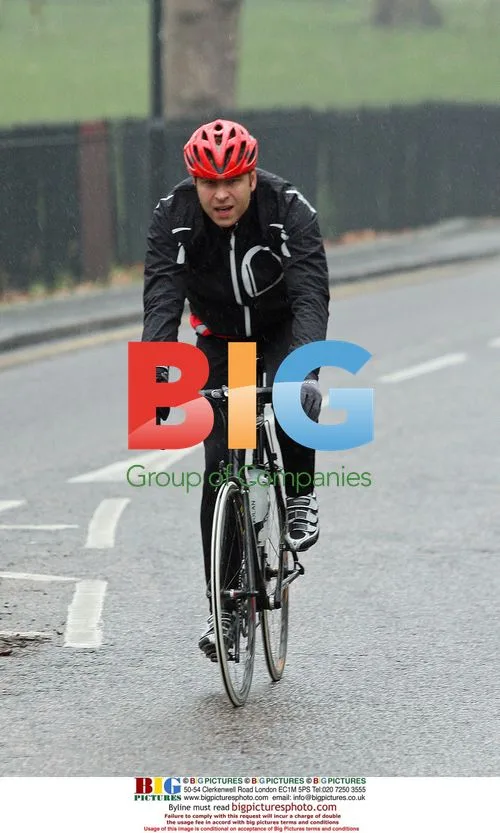 David Williams Cycling in Rain