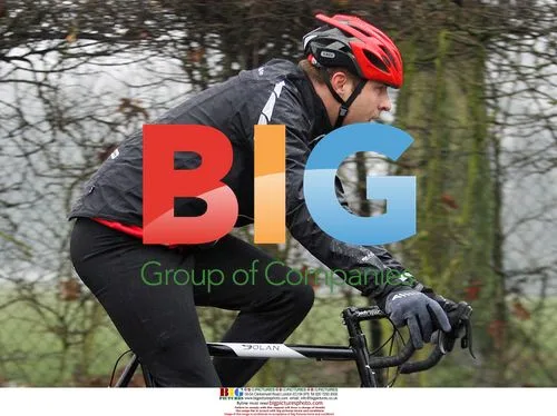 David Williams Biking in Rain for Sports Relief