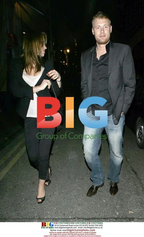 Freddie Flintoff and Wife Leaving 24 Night Club
