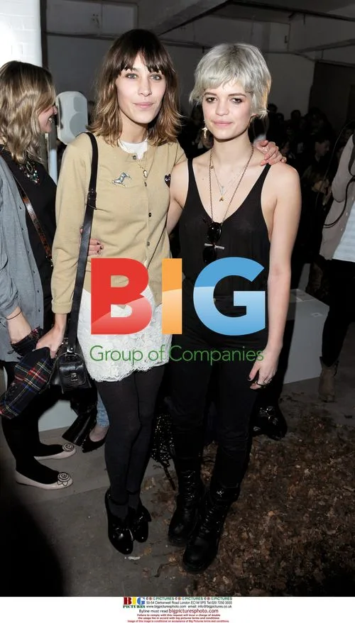 Alexa Chung and Pixie Geldof at London Fashion Week