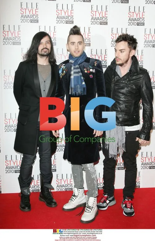 Jared Leto & 30 Seconds To Mars at Elle Style Awards 2010