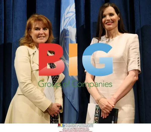 Sarah Ferguson and Geena Davis at UN Event