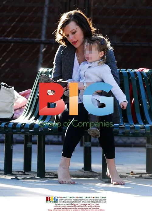 Milla Jovovich & Daughter in Beverly Hills