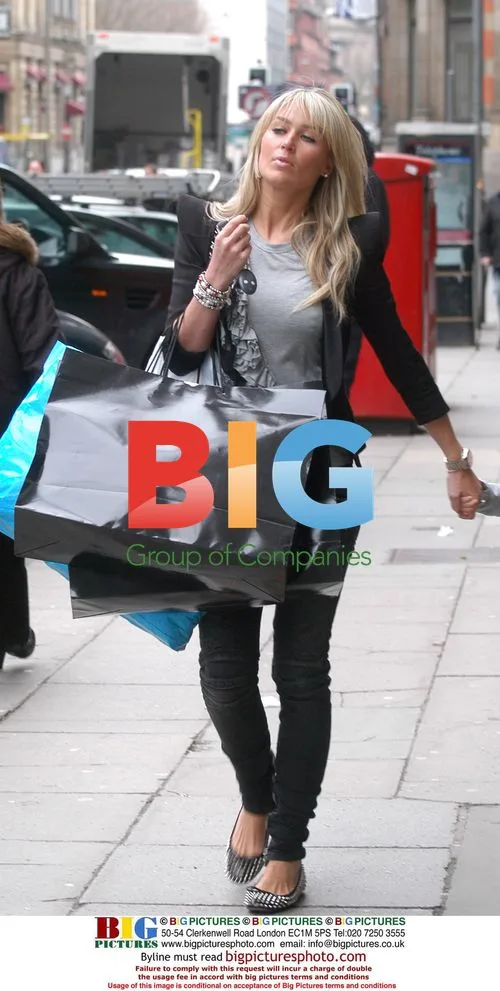 Alex Curran and Daughter Shopping in Liverpool