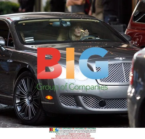 Jennifer Aniston Driving Bentley in LA