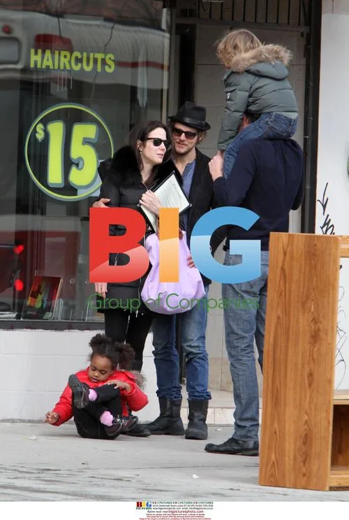 Mary-Louise Parker with Family in Toronto