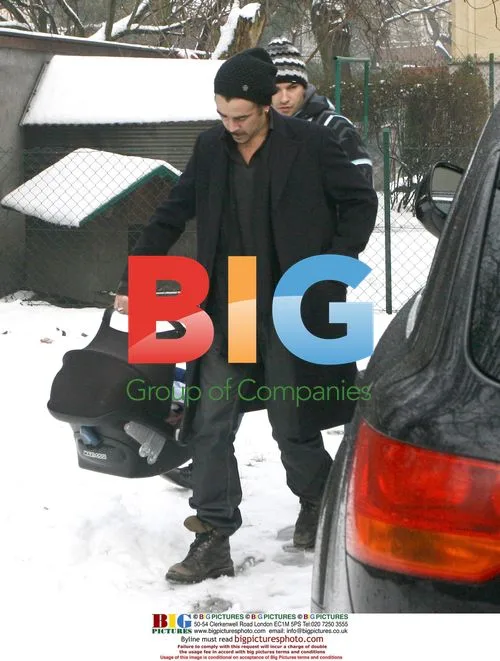 Colin Farrell and Alicja Bachleda Curus visit family in Krakow