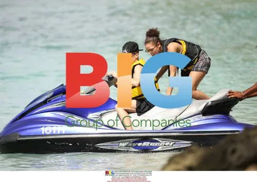 N-Dubz rapper 'Dappy' jetskiing in Barbados
