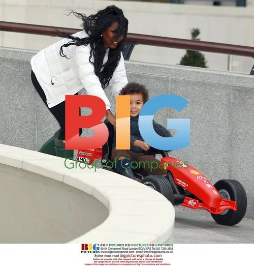 Sinitta and son Zac in new Ferrari Go Kart