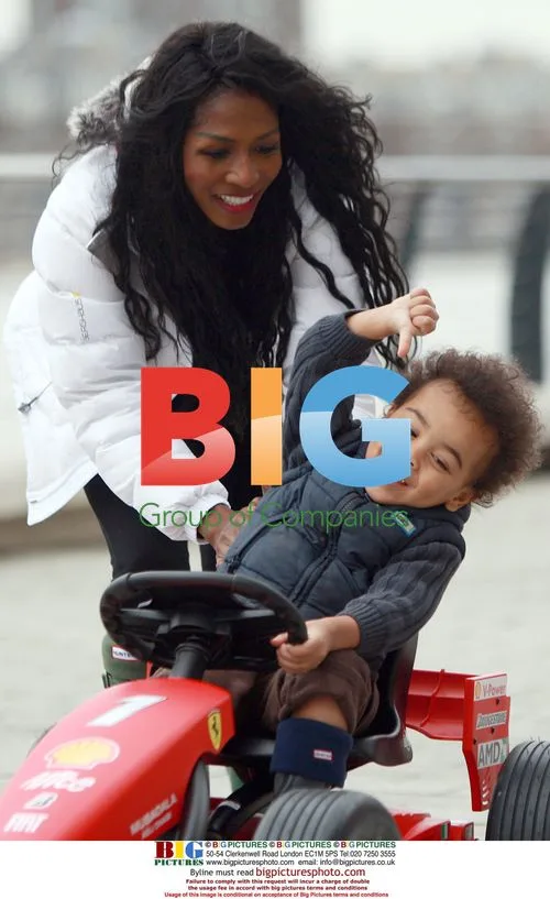 Sinitta and son Zac in new Ferrari Go Kart
