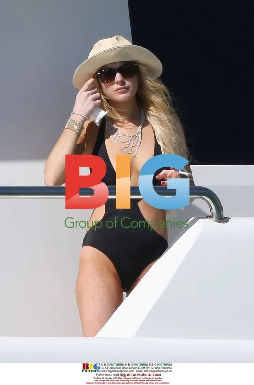 Lindsay Lohan Boat Trip in St. Barts