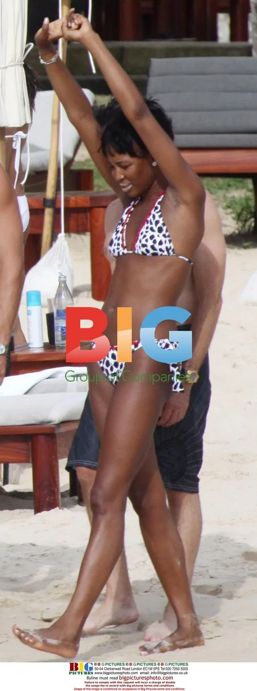 Naomi Campbell with friends in Thailand