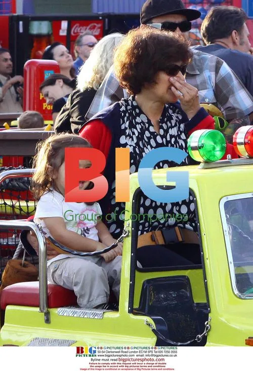 Salma Hayek's daughter at the Santa Monica Pier