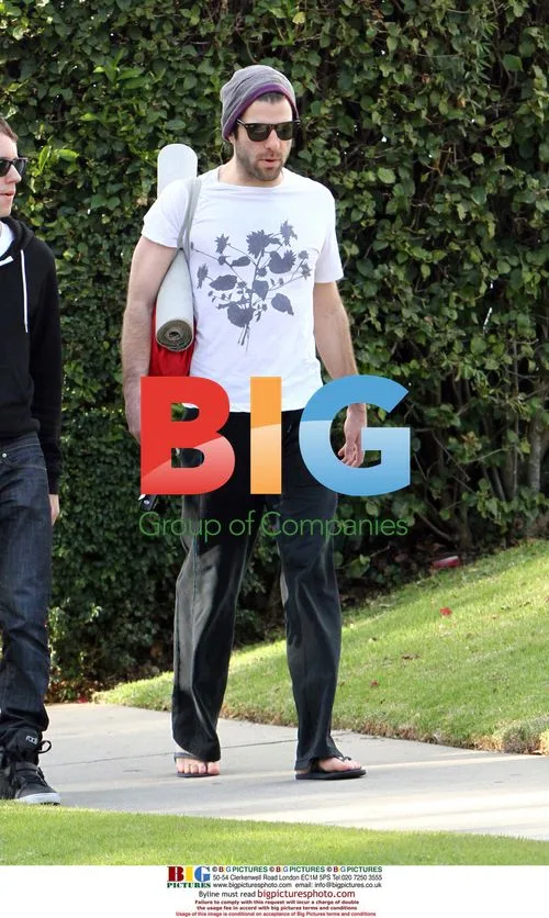 Zachary Quinto Leaving Yoga Class