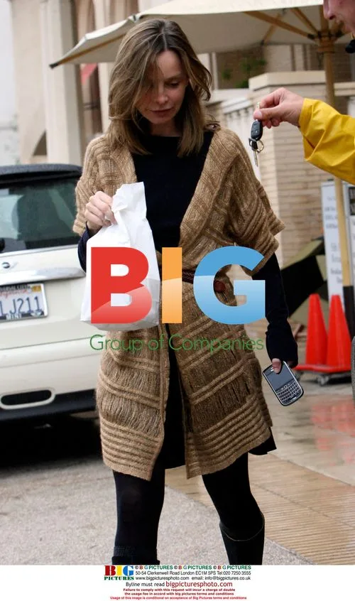 Calista Flockhart Leaving Barney's New York