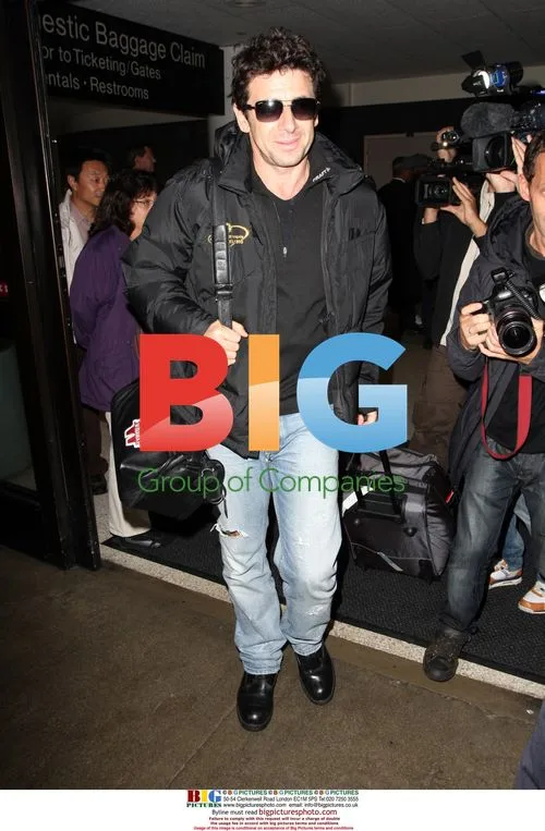 Patrick Bruel Arrives at LAX