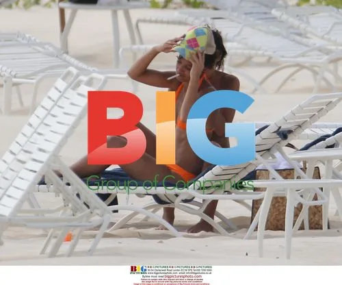 Sugababes Singer Amelle Berrabah on Caribbean Beach