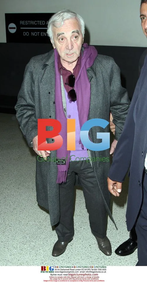 Charles Aznavour Arrives at LAX