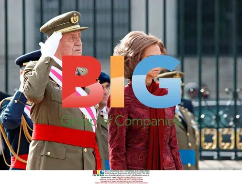 Spanish Royalty at Military Parade