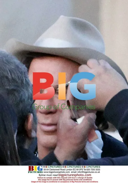 Mickey Rourke on set of 'Passion Play'