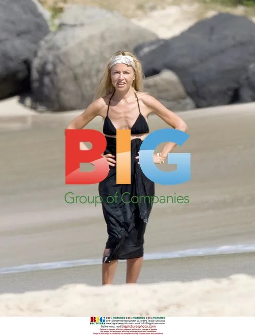 Rachel Zoe in Bikini on Beach in St Barts