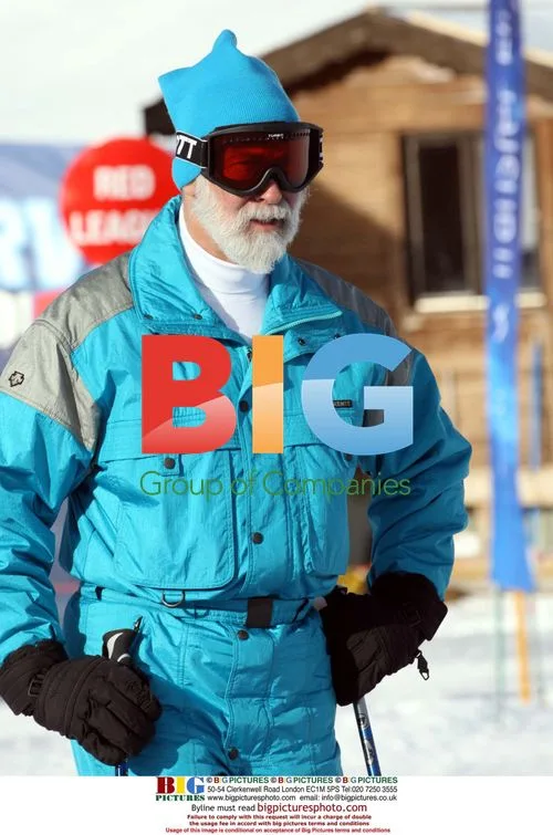 Prince Michael of Kent and wife skiing in Switzerland