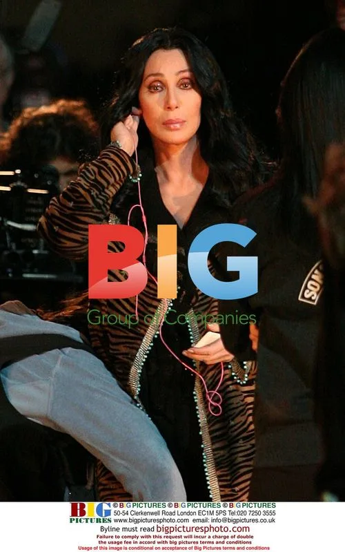 Cher on set in West Hollywood