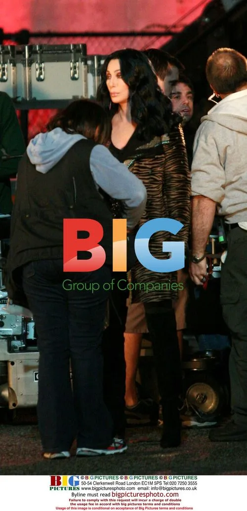 Cher on set in West Hollywood