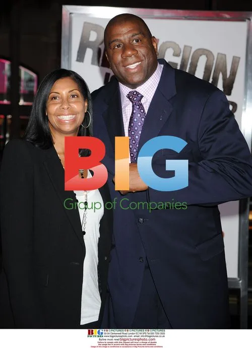 Earvin "Magic" Johnson and Cookie Johnson at The Book of Eli Premiere