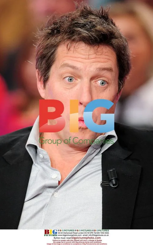 Hugh Grant at Vivement Dimanche TV recording