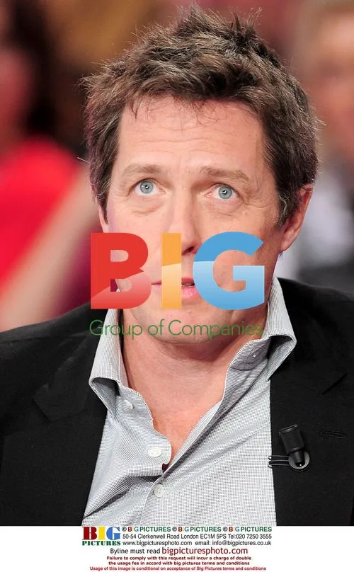 Hugh Grant attends TV show recording in Paris