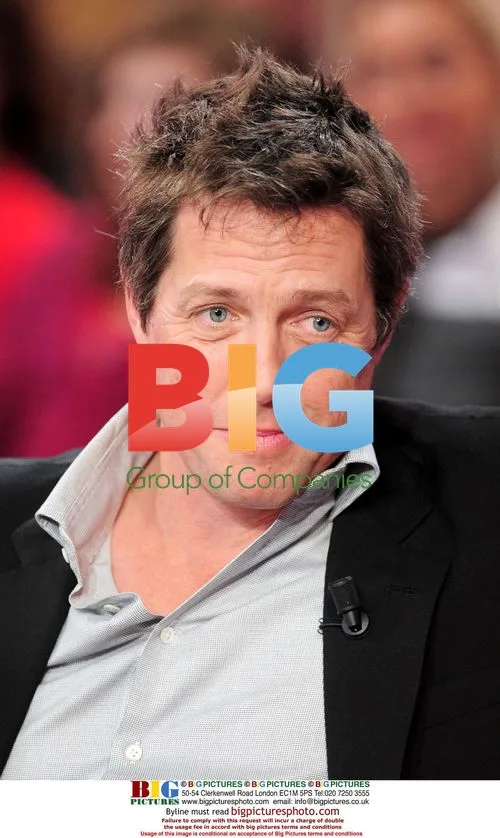 Hugh Grant at TV Show Taping in Paris